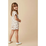 Organic Drop Shoulder Tee & Shorts Set - Horses