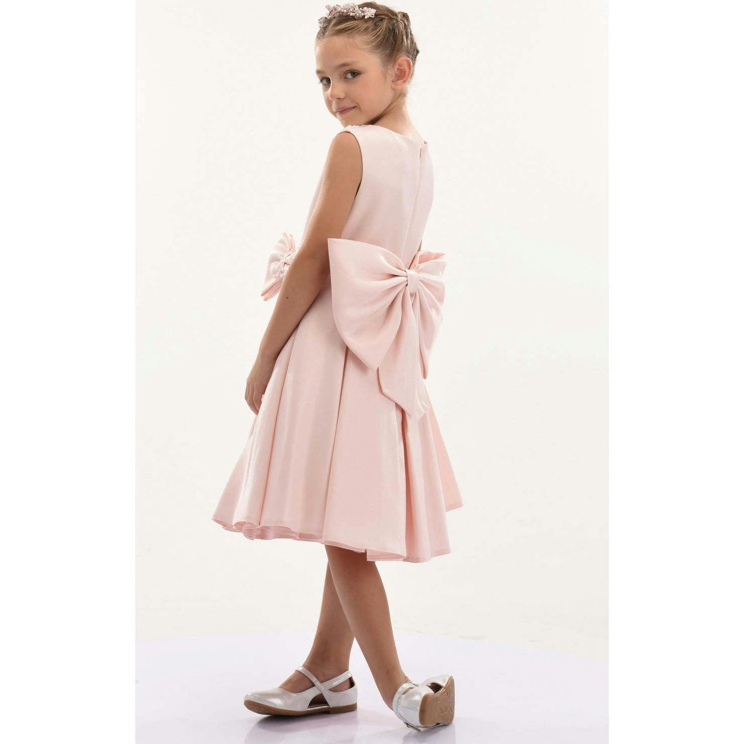 Melinda Pearl Double Bow Dress