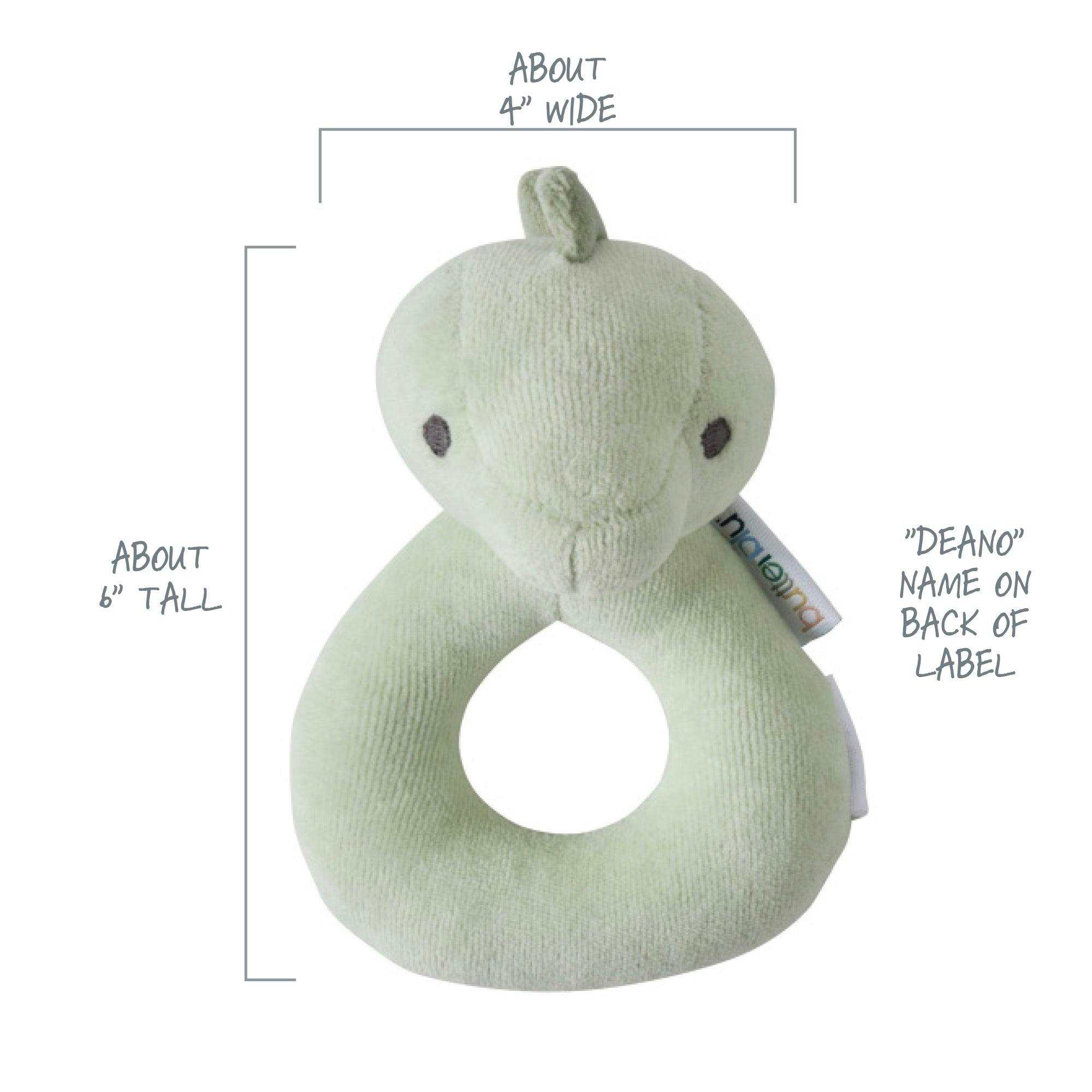 SNUGGLE + SHAKE - Baby Lovey Security Blanket Toy and Rattle Set