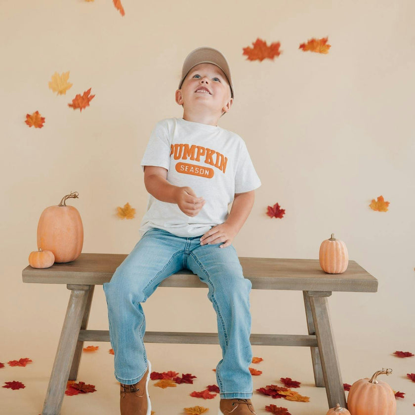 Pumpkin Season Puff Ink Short Sleeve T-Shirt