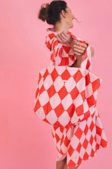 Adult Poncho Rose Geo