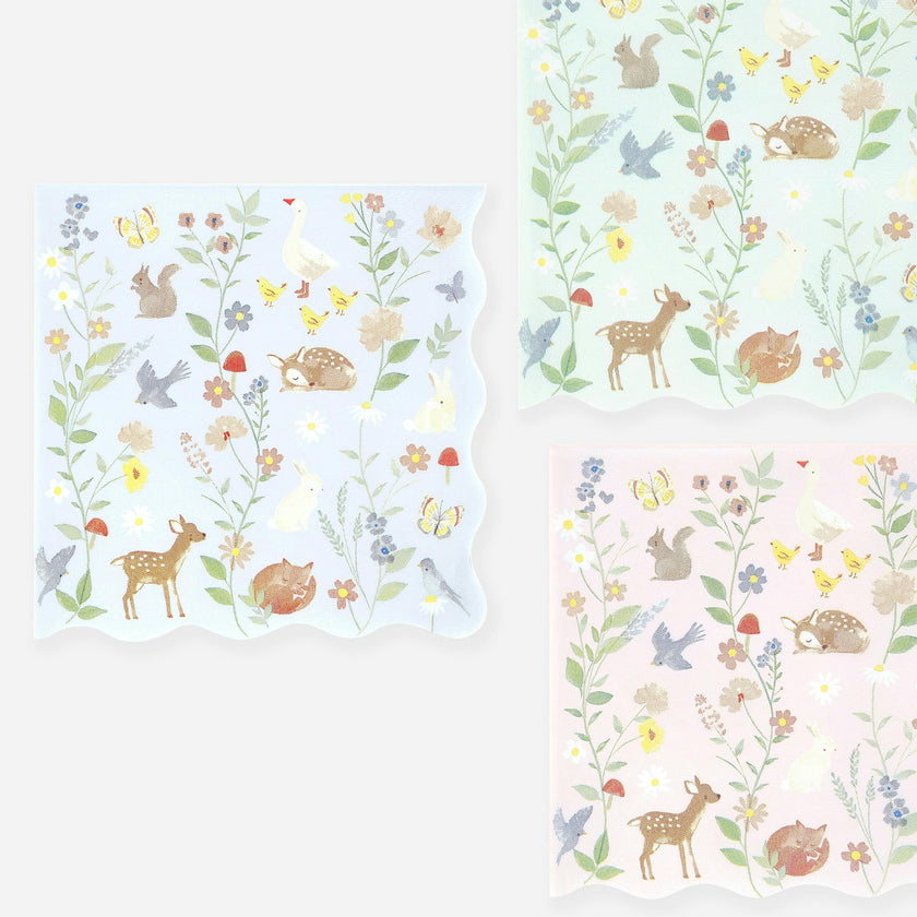 Little Animals Large Napkins