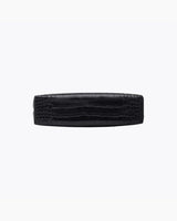 Insulated Small Snack Pouch, Black Croc