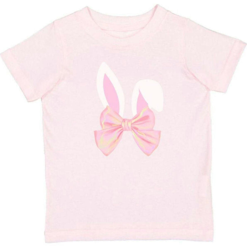 Bunny Bow Easter Short Sleeve T-Shirt - Ballet