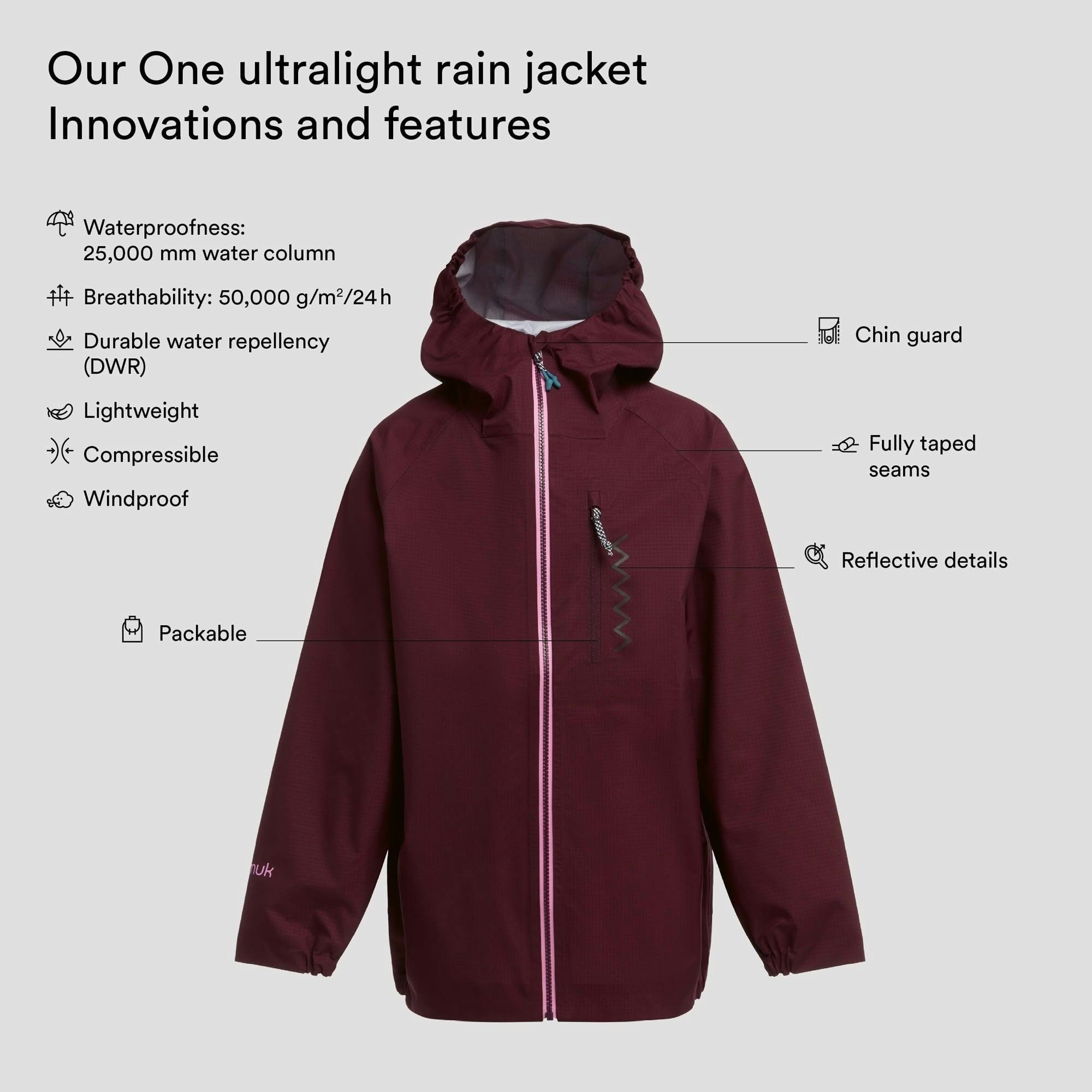 One ultralight rain jacket