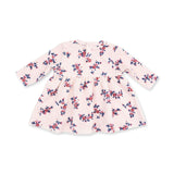 Nora Floral Velour - Long Sleeve Empire Waist Dress and Bloomer