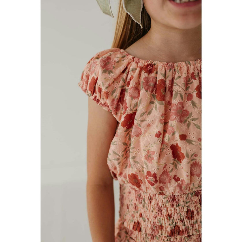 Eyelet Peasant Top
