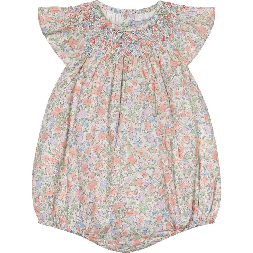 Hand-Smocked Baby Bubble - Delphine