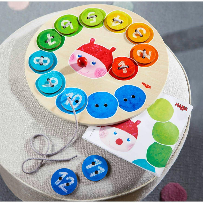 Rainbow Caterpillaring Threading Game