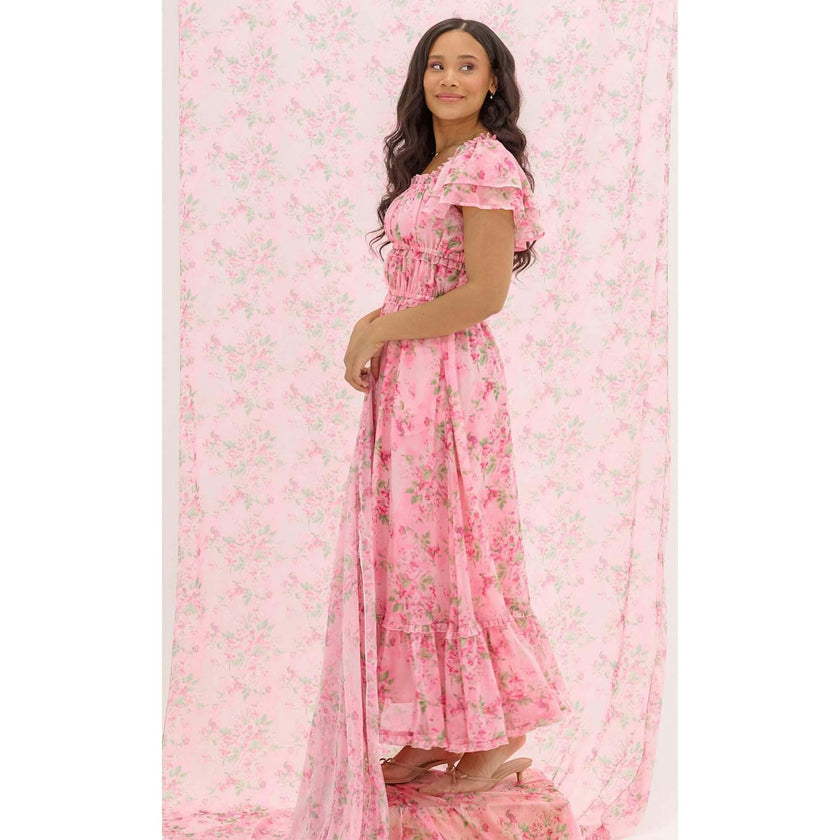 Juliana Dress in Rose Trance