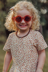 Original Round Sustainable Sunglasses | Bio-Based Bendable Polarized | Sunset Tortoise