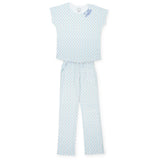 Marcia Women's Pajama Pant Set - Tennis Match Blue