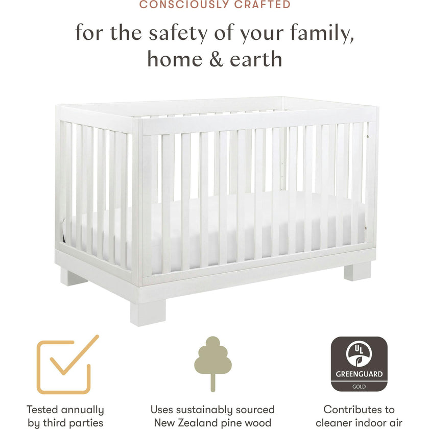 Modo 3-In-1 Convertible Crib with Toddler Bed Conversion Kit