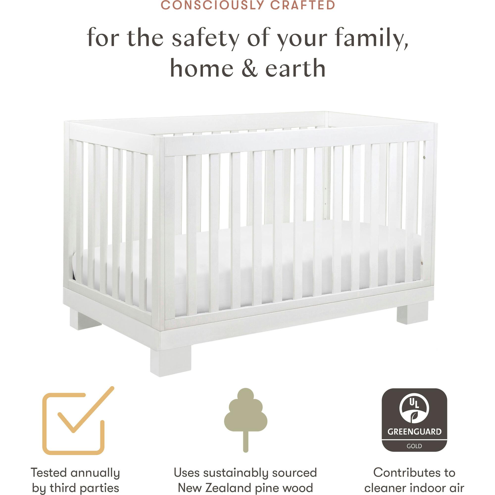 Modo 3-In-1 Convertible Crib with Toddler Bed Conversion Kit