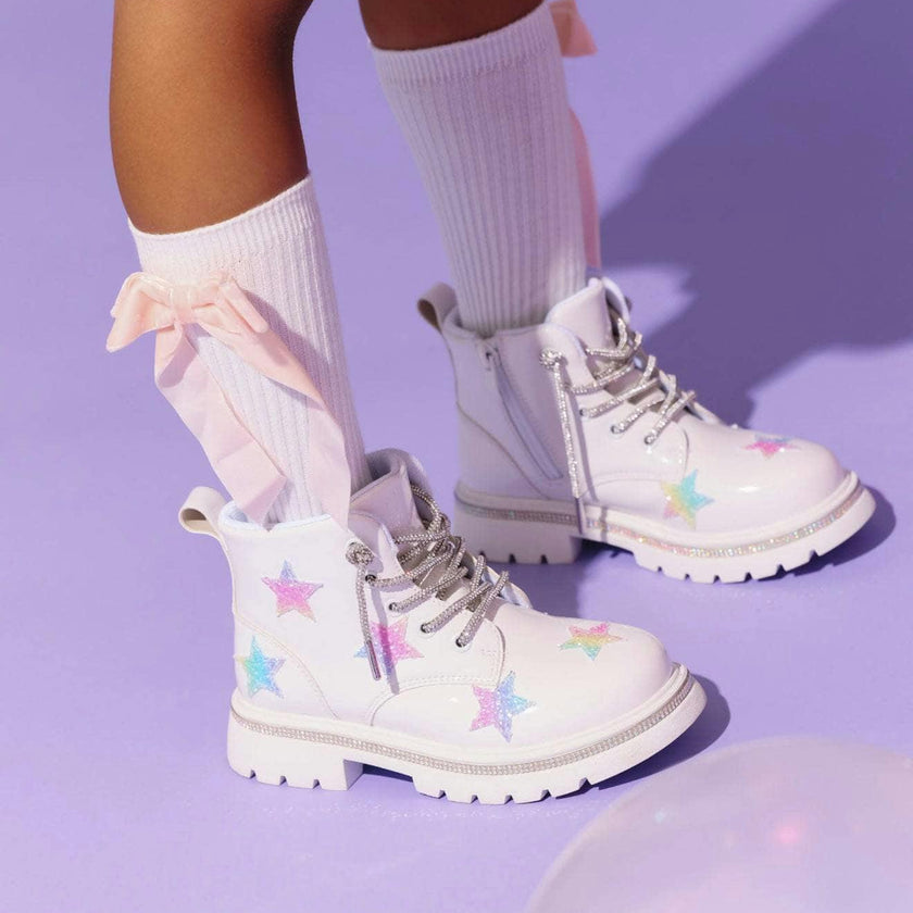 Rainbow Shimmer Stars Boots
