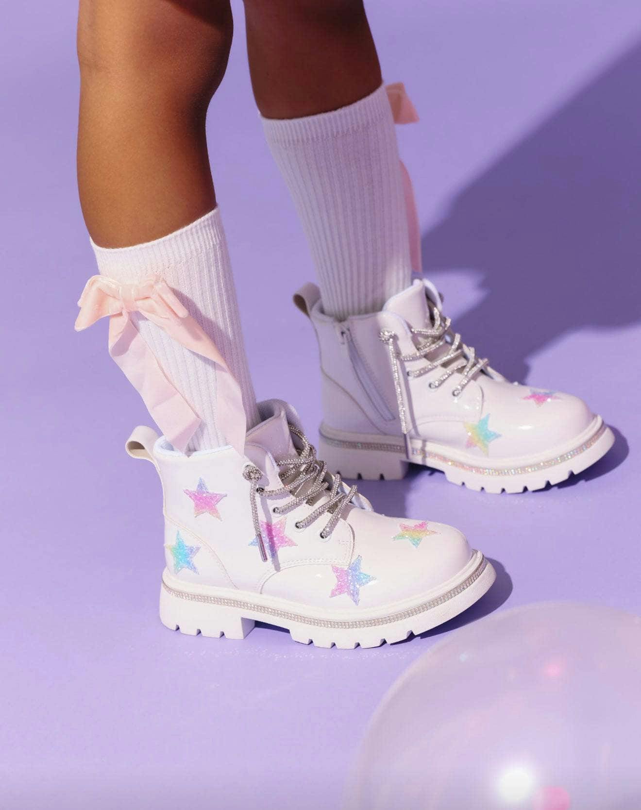 Rainbow Shimmer Stars Boots