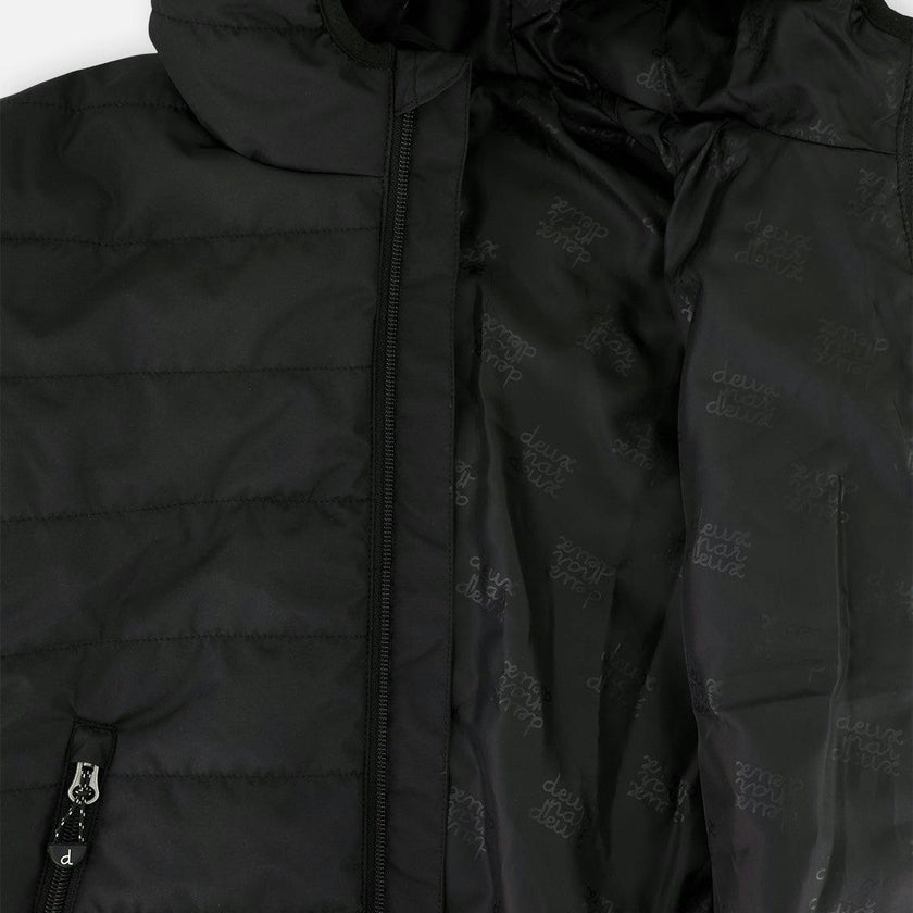 Insulating Quilted Mid-Season Jacket Black