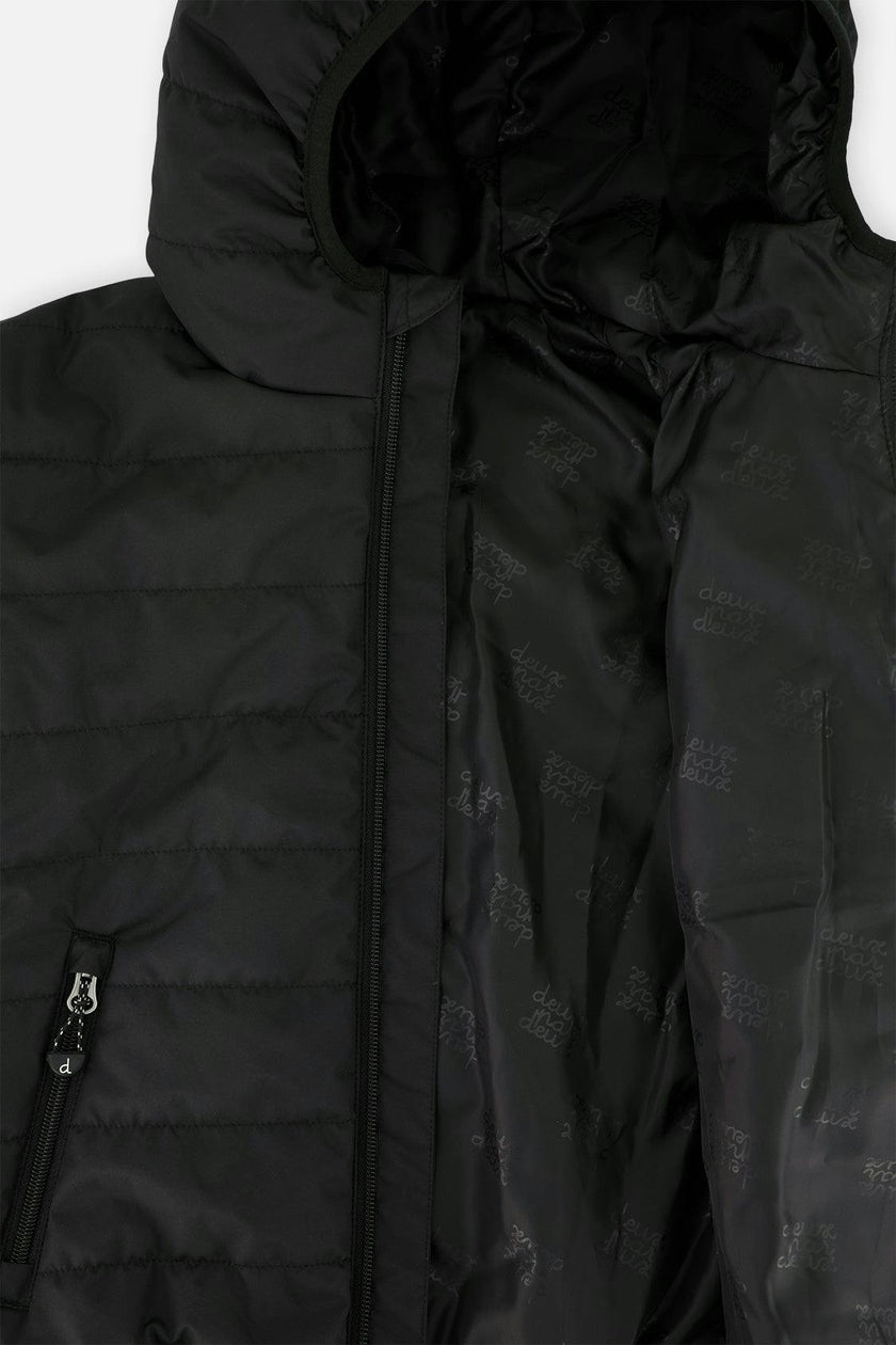 Insulating Quilted Mid-Season Jacket Black