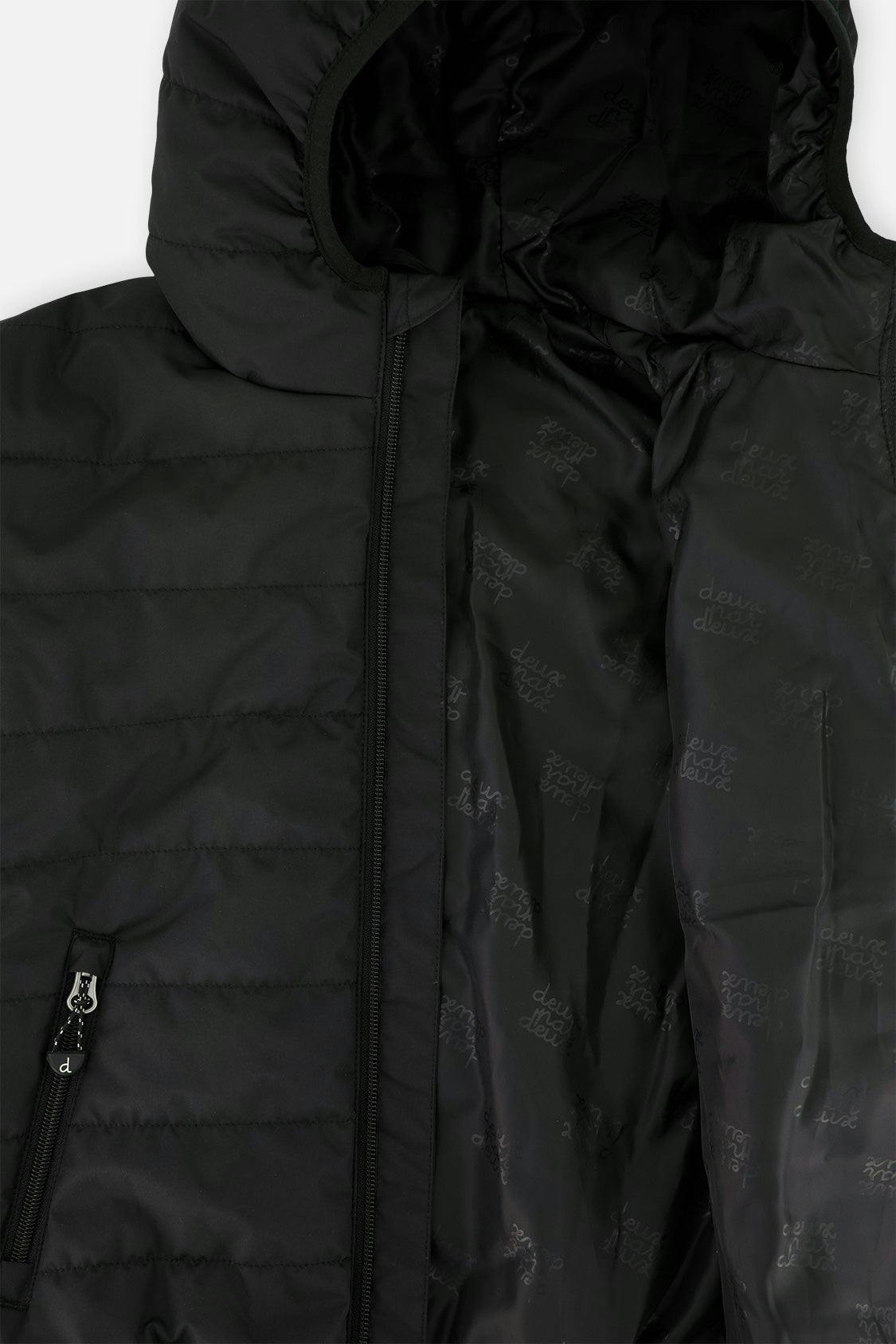 Insulating Quilted Mid-Season Jacket Black