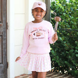 Pink Bow Athletic Skort