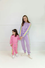 Pink Rainbow Sequin Set