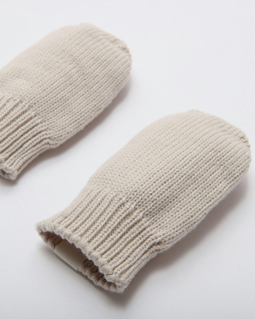 Cable Cotton Mittens