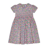 Made With Liberty Fabric Smocked Girls Dress Crisantha