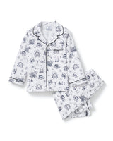 Kid's Twill Pajama Set in Hallow's Eve Toile