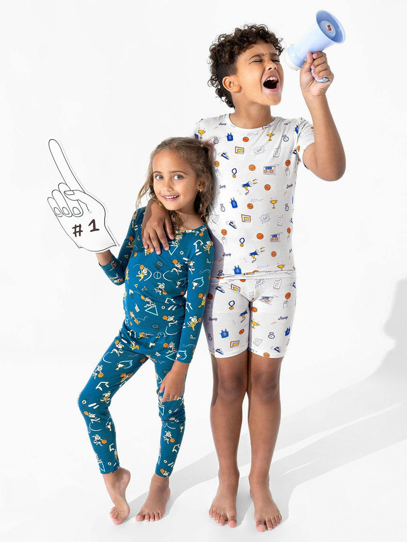 Basketball Pups Bamboo Kids Pajamas