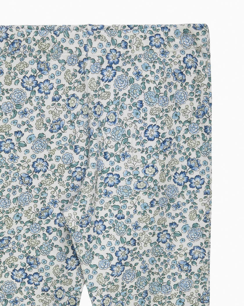 Arabella Floral Leggings in Blue
