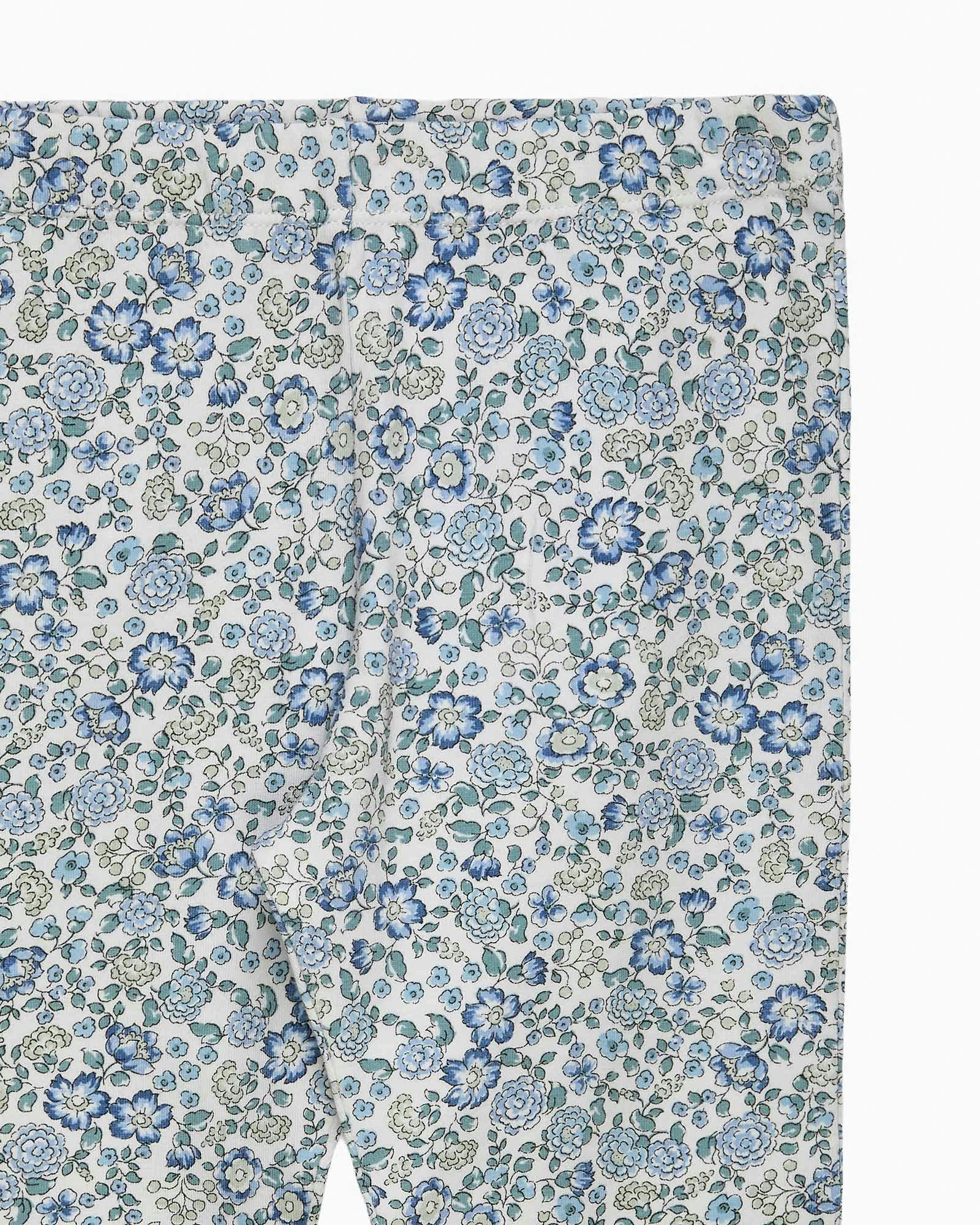 Arabella Floral Leggings in Blue