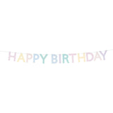 Scallop Pastel Happy Birthday Garland