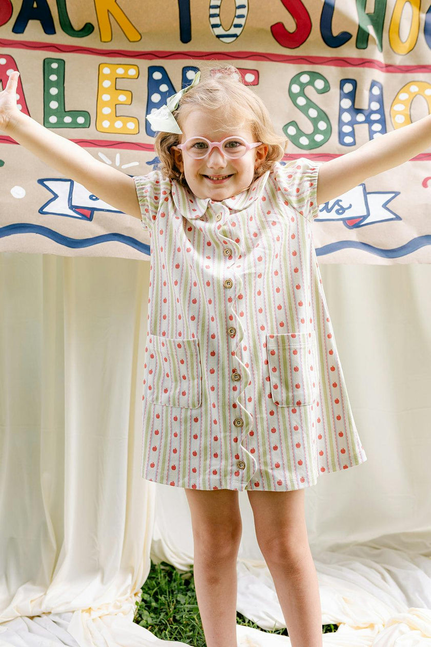 Maeva Dress - Apple Stripe