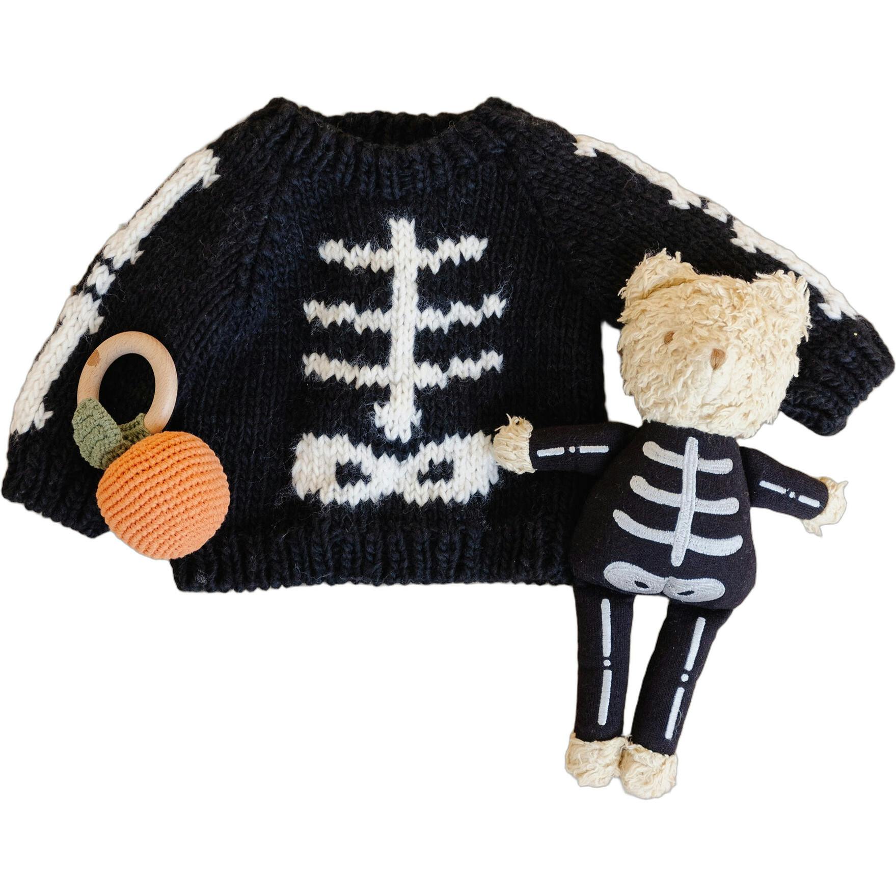 Skeleton Sweater and Bear Set