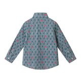 Boys (4-7) Buttondown Set | Christmas Tree Cars