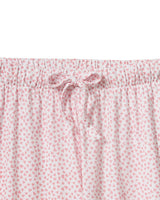 The Olivia Wide Leg Pima Pajama Set in Sweethearts