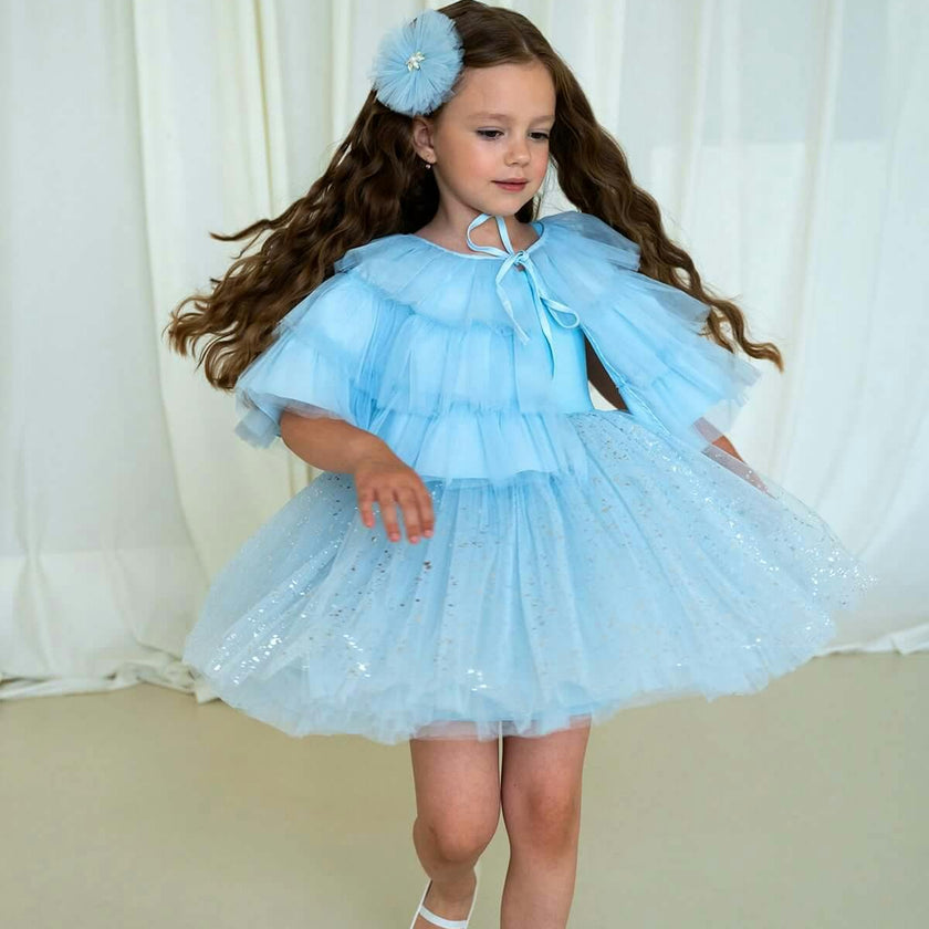 Sparkle Blue Dress Set