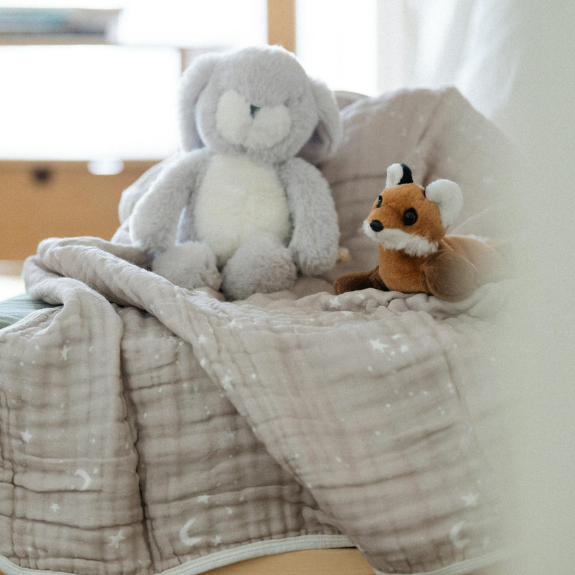 Original Organic Cotton Muslin Quilt - Moon Dust