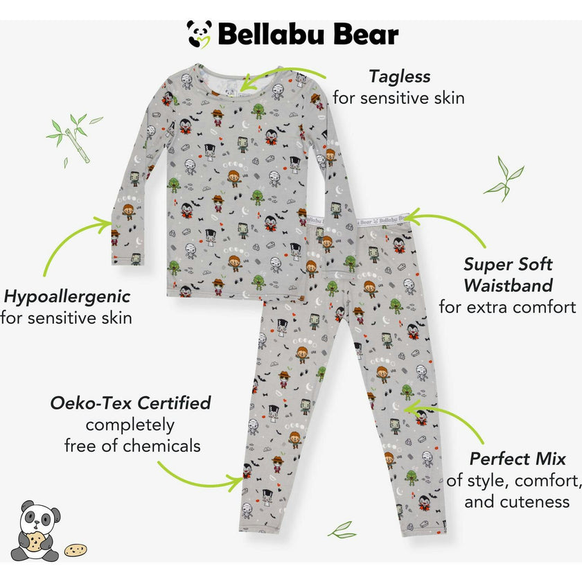Little Monsters Bamboo Kids Pajamas