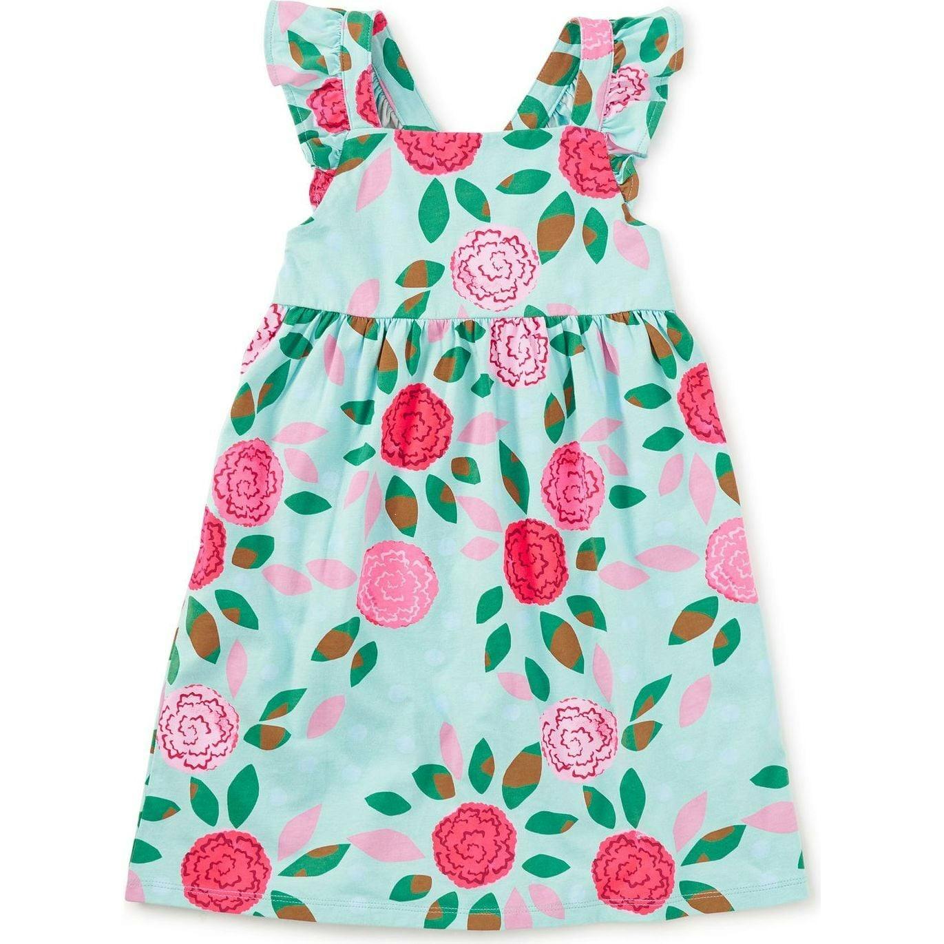 Ruffle Strap Dress, Blue