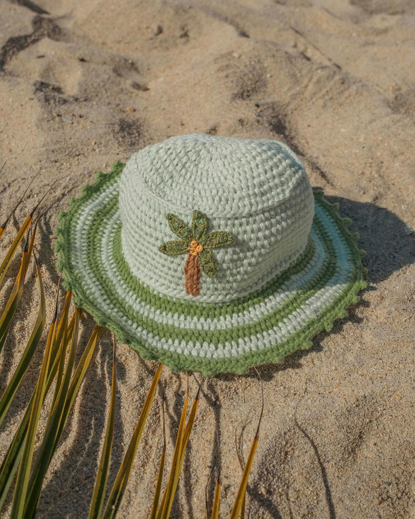 Crochet Bucket Hat in Palm