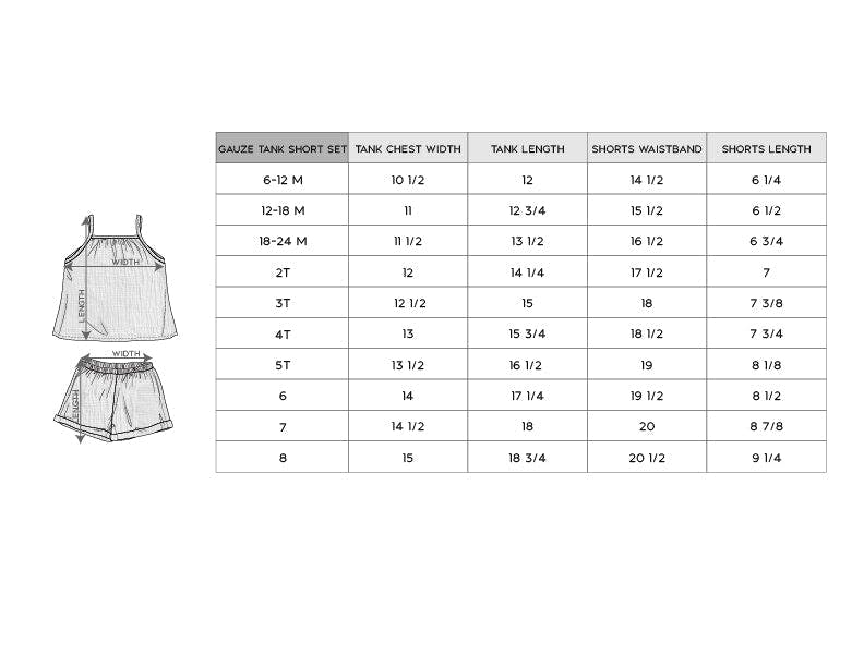 Girls Gauze Tank & Short Set in Spring Mauve