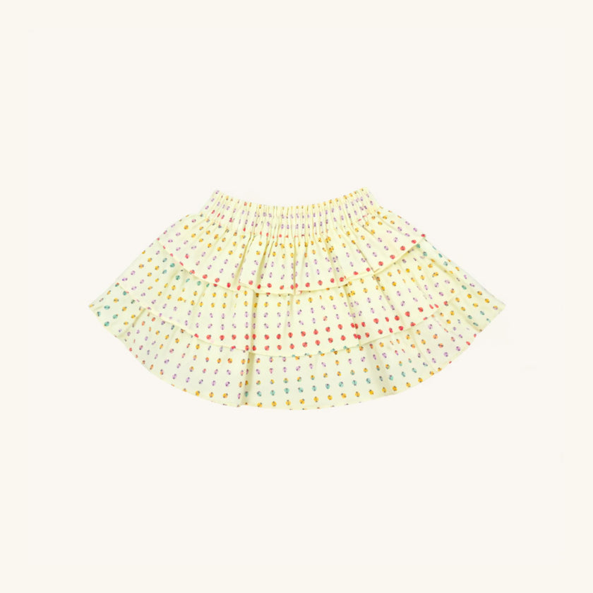 Ruffle Skirt in Ladybug