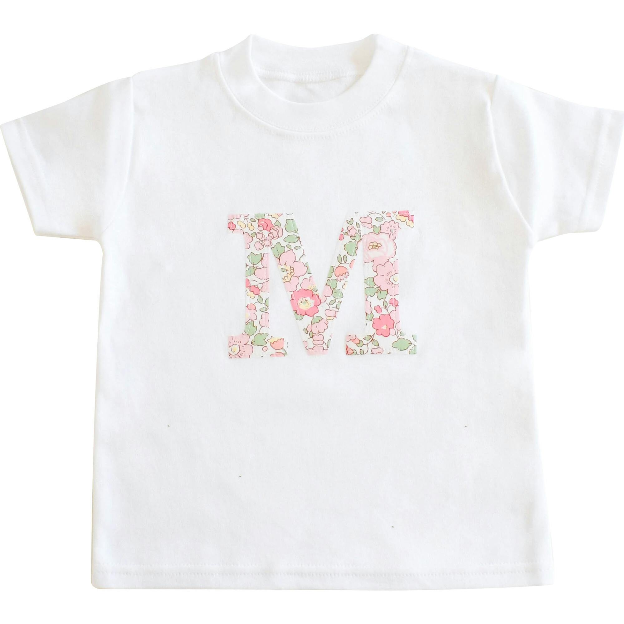 Liberty of London Children's Personalised Short Sleeve T-shirt - White