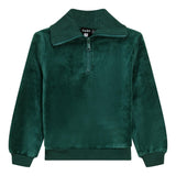 Velour Zip Up Top