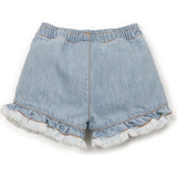 Frayed Hem Denim Shorts