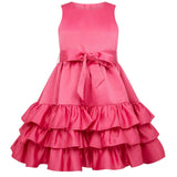 Arabella Frill Satin Party Dress