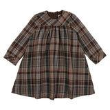 Sweet Plaid Long Sleeve Dress