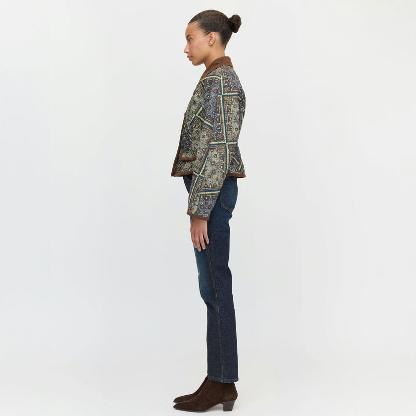 The Dax Jacket - Olive Equestrian Scarf