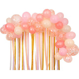 Pink Balloon & Streamer Garland